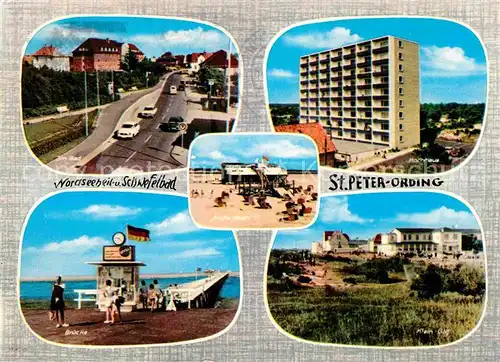 Peter Ording St Bruecke Hochhaus Strand Arche Noah Im Bad Klein Golf Kat. Sankt Peter Ording