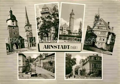 Arnstadt Ilm Riedturm Jakobsturm Neideckturm Berggasthaus Alteburg Kat. Arnstadt