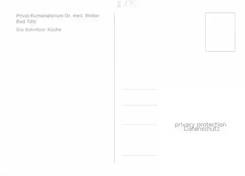 Bad Toelz Privatkursanatorium Schnitzerkueche Kat. Bad Toelz