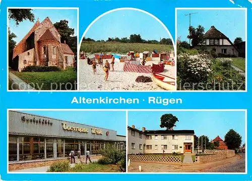Altenkirchen Ruegen aelteste Kirche Breege Juliusruh Strand Altes Fischerhaus Kat. Altenkirchen Ruegen