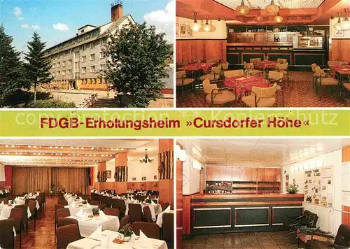 Cursdorf FDGB Erholungsheim Cursdorfer Hoehe Kat. Cursdorf