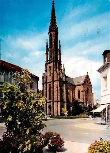 Offenburg Evangelische Kirche Kat. Offenburg