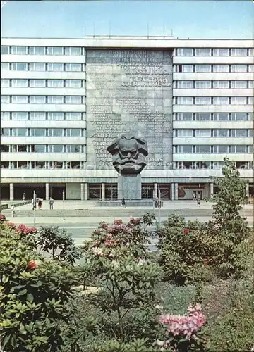 Karl Marx Stadt mit Karl Marx Buste Kat. Chemnitz