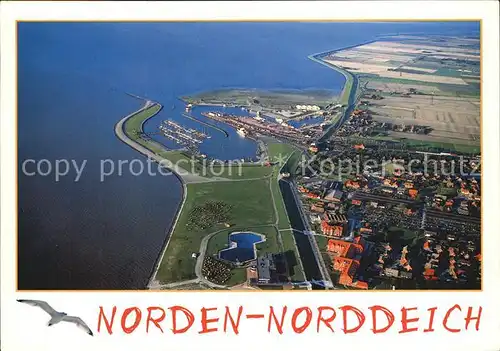 Norden Ostfriesland Fliegeraufnahme Noddeich Kat. Norden
