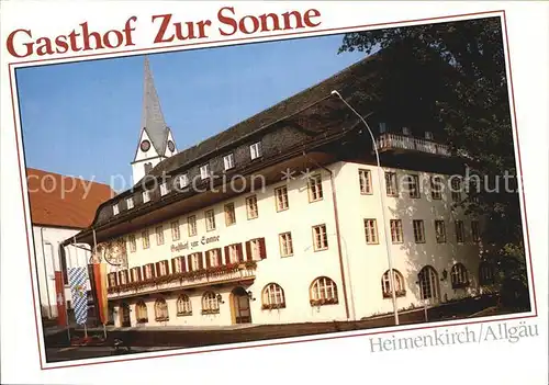 Heimenkirch Gasthof Zur Sonne Kat. Heimenkirch