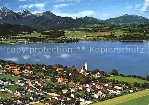 Waltenhofen Schwangau Fliegeraufnahme mit Forggensee Rossberg Aggenstein Breitenberg Kat. Schwangau