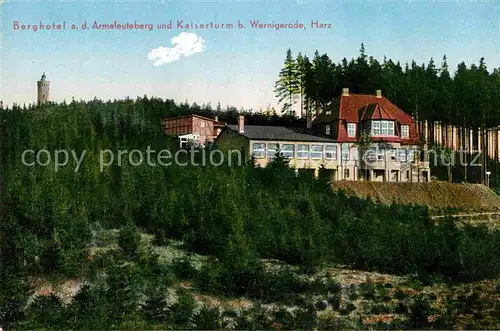 Wernigerode Harz Berghotel Armeleuteberg Kaiserturm Kat. Wernigerode
