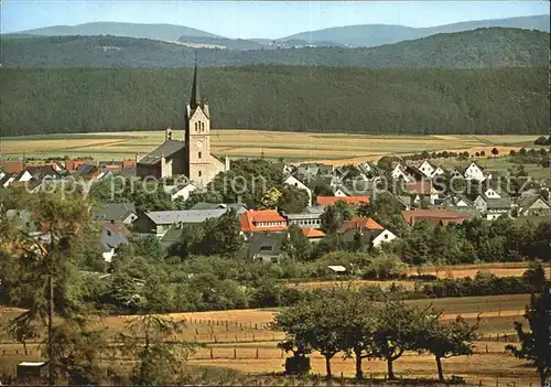 Medebach Teilansicht mit Kirche  Kat. Medebach