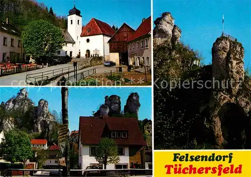 Tuechersfeld Felsendorf Hoehlen Burgen Muehlen Taeler Kat. Pottenstein