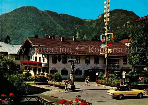 Ruhpolding Stallerhaus Dorfbrunnen  Kat. Ruhpolding