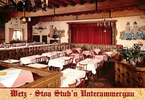 Unterammergau Metz Stoa Stuben Festsaal Kat. Unterammergau