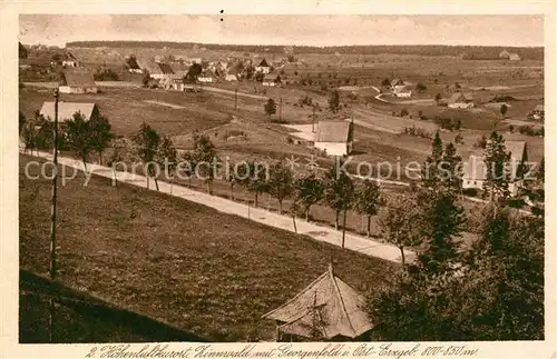 Zinnwald Georgenfeld Hoehenluftkurort Panorama Kat. Altenberg