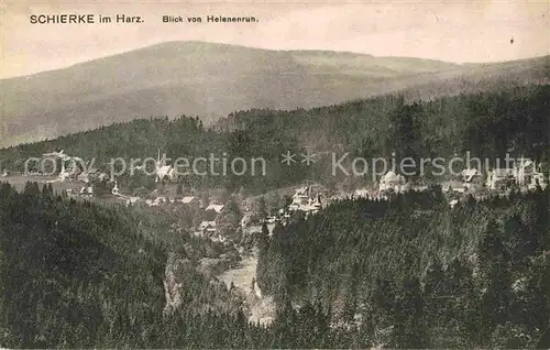 Schierke Harz Blick von Helenenruh  Kat. Schierke Brocken