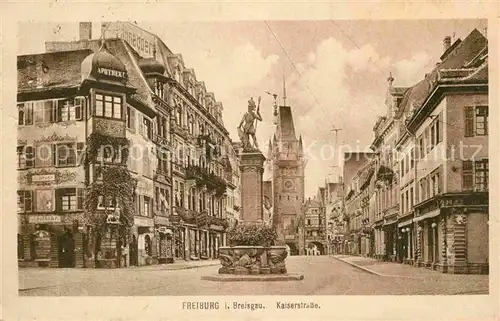 Freiburg Breisgau Kaiserstrasse Kat. Freiburg im Breisgau