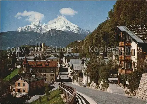 Berchtesgaden Blick zum Watzmann Kat. Berchtesgaden