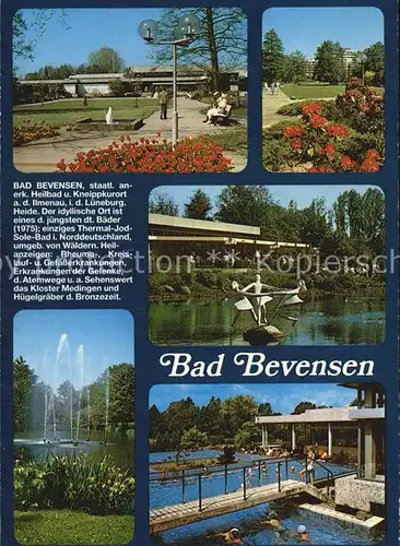 Bad Bevensen Kurpark Thermalbad Fontaenen Kat. Bad Bevensen