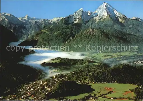 Berchtesgaden Blick von der Kneifelspitze Kat. Berchtesgaden