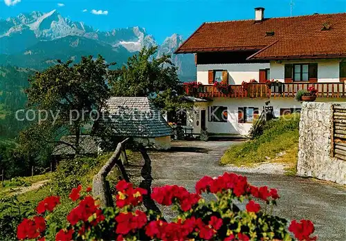 Garmisch Partenkirchen Berggasthof Pfeifferalm Zugspitzgruppe Kat. Garmisch Partenkirchen