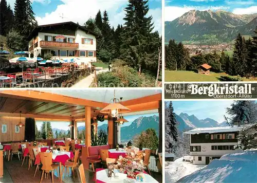 Oberstdorf Cafe Restaurant Bergkristall Kat. Oberstdorf