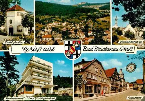 Bad Brueckenau Stahlquelle Ludwigstrasse Rhoensanatorium Altstadt Kat. Bad Brueckenau