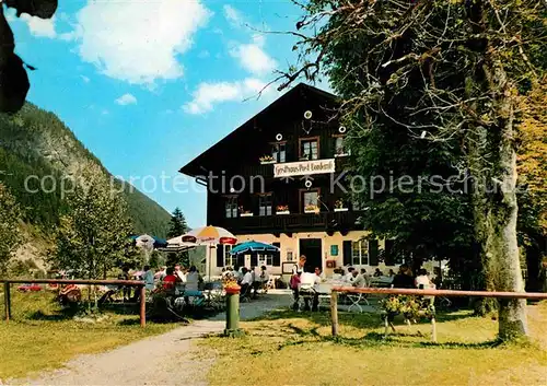 Vorderriss Alpengasthof Zur Post Kat. Lenggries