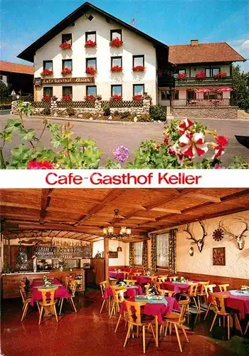 Kappel Pfronten Cafe Gasthof Keller Gaststube Kat. Pfronten