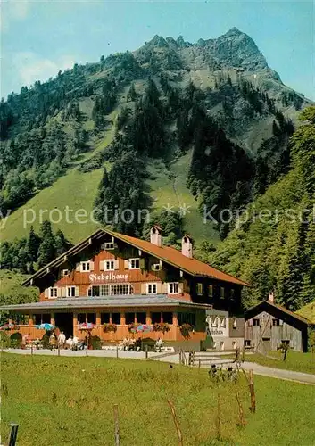 Hindelang Giebelhaus Giebel Allgaeuer Alpen Kat. Bad Hindelang