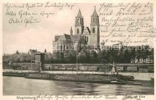 Magdeburg Dom Elbe Kat. Magdeburg