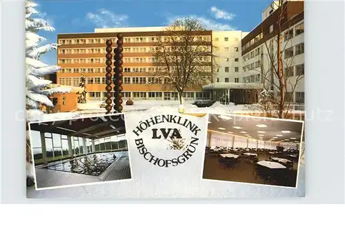 Bischofsgruen Hoehenklinik Hallenbad Speisesaal Kat. Bischofsgruen