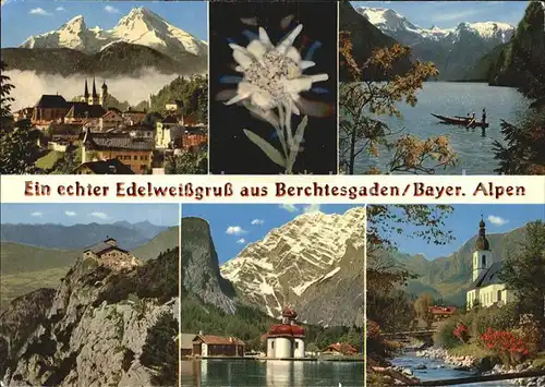 Berchtesgaden mit Watzmann Koenigssee Kehlsteinhaus St Bartholomae Ramsau Kat. Berchtesgaden