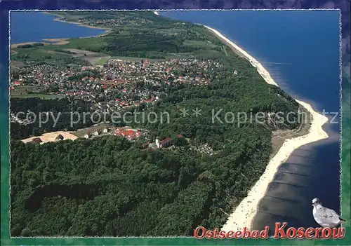 Koserow Ostseebad Usedom Fliegeraufnahme Kat. Koserow