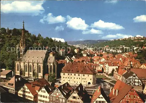 Esslingen Neckar Stadtblick mit Kirche Kat. Esslingen am Neckar