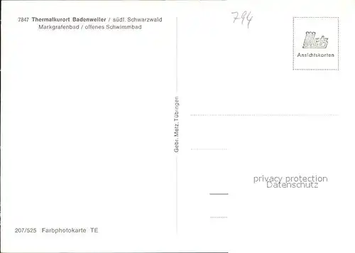 Badenweiler Markgrafenbad Kat. Badenweiler
