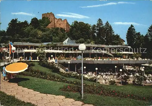 Badenweiler Kurmittelhaus mit Burgruine Kat. Badenweiler