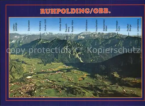 Ruhpolding Dachstein Watzmann Hochkalter Kat. Ruhpolding