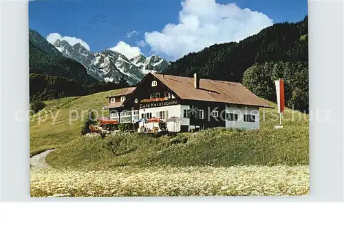 Oberstdorf Cafe Restaurant Karatsbichel Kat. Oberstdorf