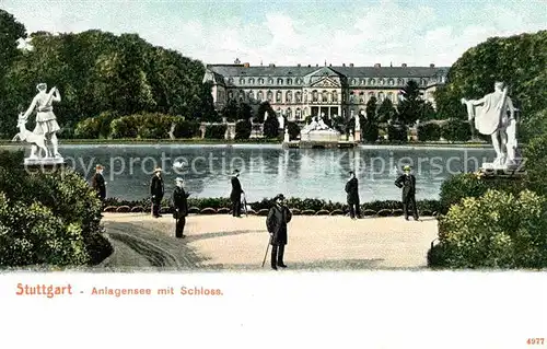 Stuttgart Anlagensee Schloss Kat. Stuttgart