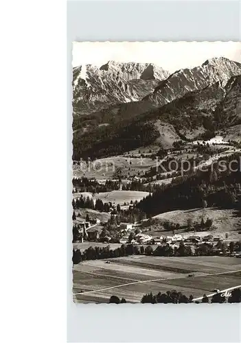 Unterjoch Blick zur Landesgrenze Gaisorn Kat. Bad Hindelang