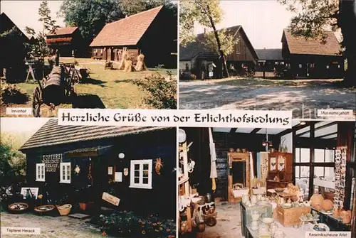 Zittau Erlichthofsiedlung Museum Keramikscheune Toepferei Kat. Zittau