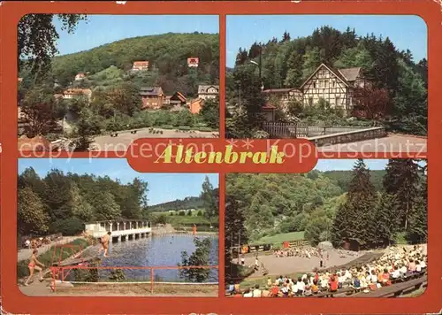 Altenbrak Harz Freibad Felichtbuehne Kat. Altenbrak
