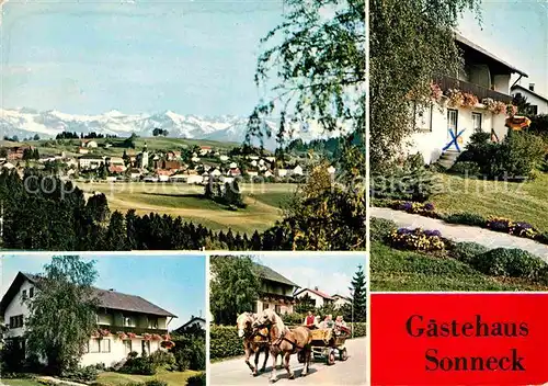 Scheidegg Allgaeu Gaestehaus Sonneck Kat. Scheidegg