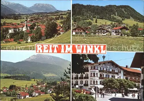 Reit Winkl Panorama Teilansichten Kat. Reit im Winkl