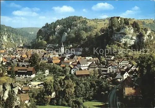 Pottenstein Oberfranken Panorama Kat. Pottenstein