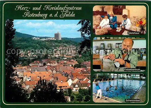 Rotenburg Fulda Gesamtansicht Gaestehaus Freizeitzentrum Schwimmbad Kat. Rotenburg a.d. Fulda