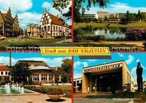 Bad Salzuflen Giebelhaeuser Rathaus Lipperlandklinik Kurhaus Bewegungszentrum Kat. Bad Salzuflen