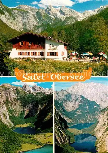 Saletalpe Obersee Teufelshoernern Watzmann Kat. Berchtesgaden