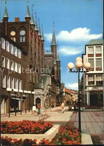 Luebeck Breite Strasse mit Rathaus Kat. Luebeck