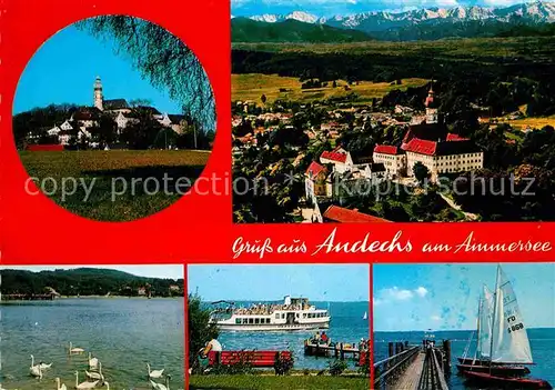 Andechs Kloster Ammersee Schiffsanlegestelle Personenschiff Kat. Andechs