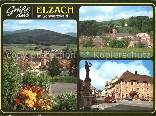 Elzach Teilansichten Dorfpartie Kat. Elzach