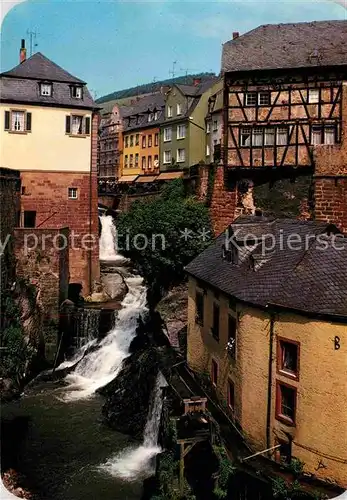 Saarburg Lothringen Wasserfall mit alter Muehle Kat. Sarrebourg